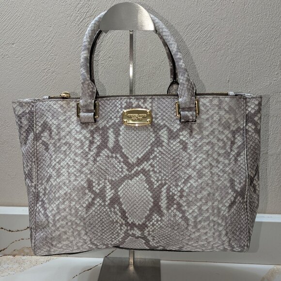 MICHAEL Michael Kors Handbags - MICHAEL Michael Kors python embossed tote. EUC!
